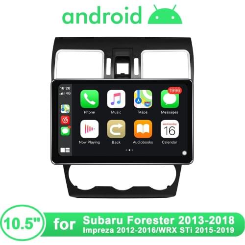 10.5'' Car Radio Stereo Central Multimedia Player Android Auto For Subaru Forester 2013-2018 Impreza 2012-2016 WRX STi 2015-2019