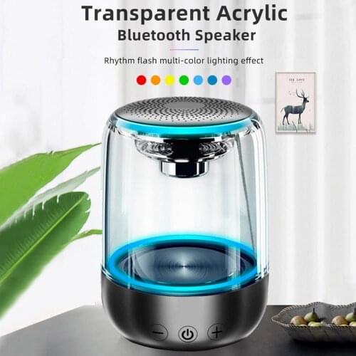C7 Portable Wireless Stereo Bass Bluetooth Speaker Colorful LED Light Sound Box