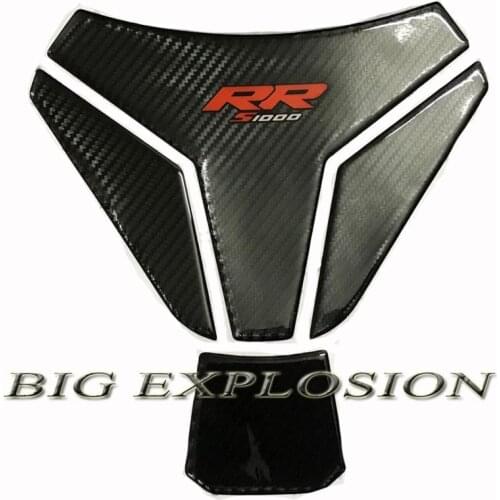 Black Carbon Brazing 3D Resin Tank Pad For BMW S1000RR S1000 RR S1000R Motorcycle Sticker Decorative Protector Fuel tank stick