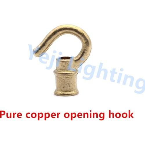Pure copper opening rings brass hook M10 for chandelier ceiling plate ceiling rose retro edison lamp holder lighting accessories