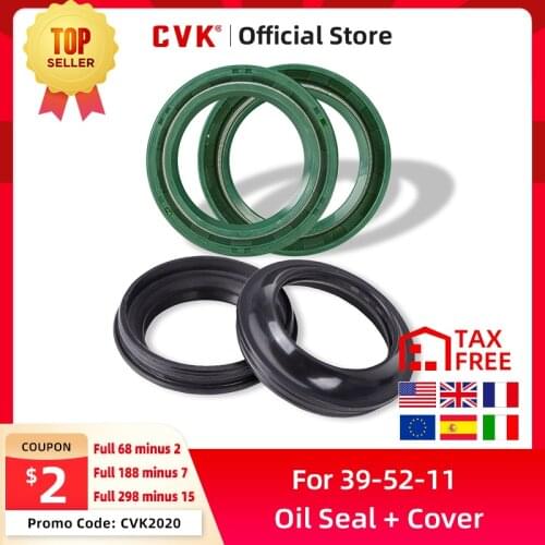 CVK Motorcycle 39x52x11 39 52 11 Front Fork Damper Shock Absorber Oil Seal Dust Cover Dust Cap Cover For Suzuki RG125T 39*52*11