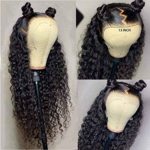 Long Curly Lace Wigs Synthetic Hair Lace Front Wig Replacement Heat Resistant Fiber Hair Glueless Natural Hairline