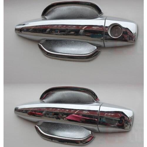 For Citroen C-Elysee 2012-2016 ABS Car Styling Chrome Side Door Handle Cover & Door Bowl Cover