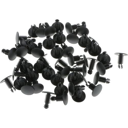 50pcs High Quality Car Trim Retainer Clips for Fiat 5757139 Black