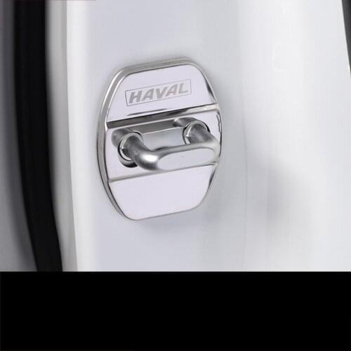 Lsrtw2017 Car Door Lock Buckle Cover Trim Styling Sticker for Haval H9 2020 2021 2022 Accessories Auto Decoration Parts