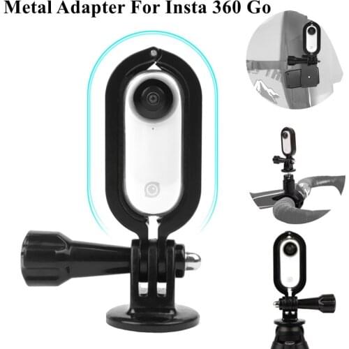 For Insta 360 Go Metal Adapter Sports Camera Protection Frame 1/4 Screw Mount Bracket Insta 360 Go Cameras Expansion Accessories