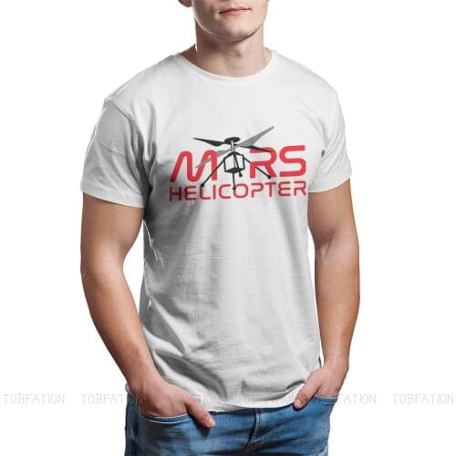 Mars 2020 Perseverance Rover Exploration Fabric TShirt JPL Mars Helicopter Ingenuity Basic T Shirt Oversized Men Clothes