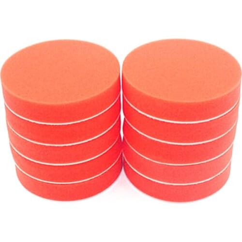 New 10Pc 180Mm 7 inch Flat Sponge Gross Polishing Buffing Pad Kit for Car Polisher Clean Waxing Auto Paint Maintenance Care