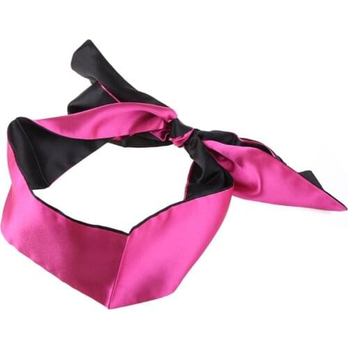 2021 New Silky Satin Eye Mask Blindfold Roleplay BDSM Handcuffs Bondage Adult Sex Toys