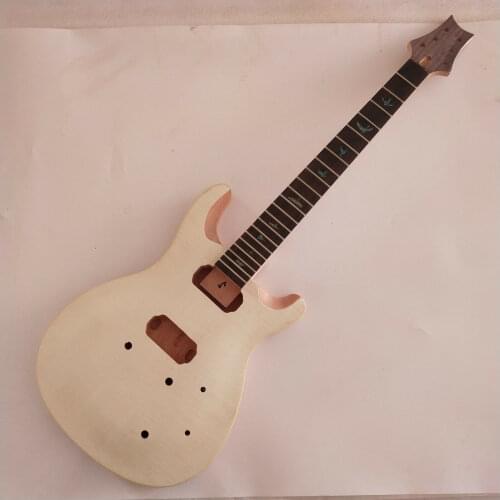 NEW 1 set unfinished guitar neck and body electric guitar kit