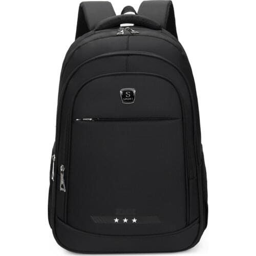 Oxford Cloth Waterproof Business Laptop Backpack Men 2021 Black Large-capacity Youth Student School Bag Male Daily Work Package