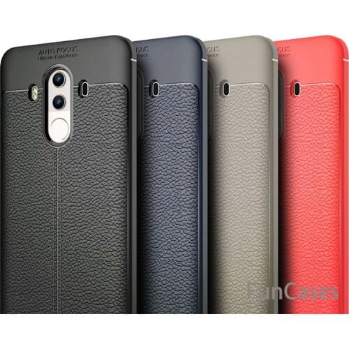 Luxury TPU Silicone Imitation Leather back Cover Case For Huawei Mate 10 Pro Case For Huawei Mate 10 Pro case Phone Cover