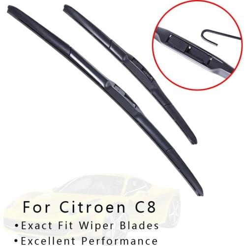 Front and Rear Wiper Blades For Citroen C8 from 2005 2006 2007 2008 2009 2010-2013 windscreen wiper car Accessories wholesale