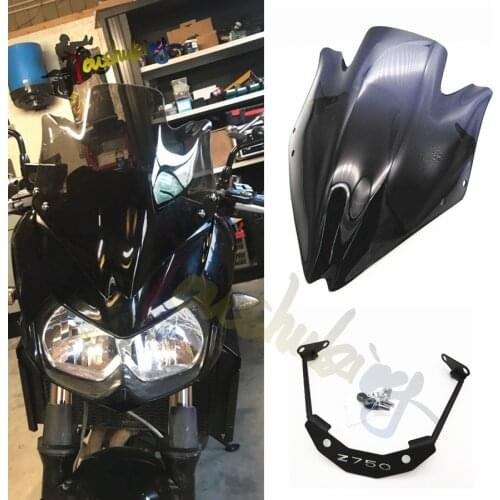 Motorbike Windscreens Wind Deflectors Windshield fit for Z750 Z750R z750