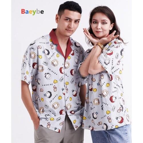 Female Women Shirts Swimsuit Swimwear Cover Ups Cotton Hip hop Oversized Blouses Female Tops Loose Style Blusas Streetwear Tops