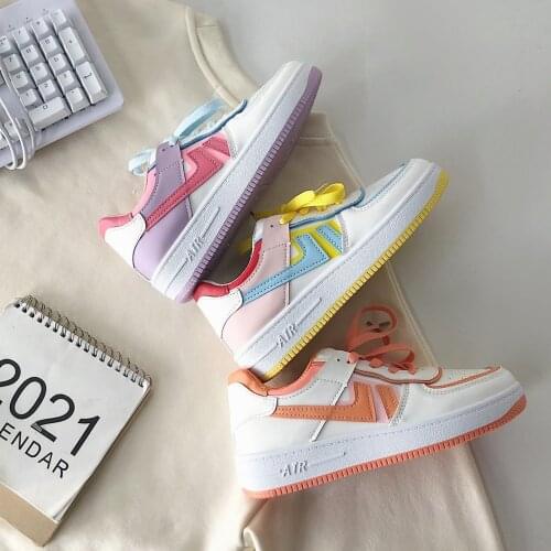 2021 Summer Women Sneakers White Tennis Women Shoes Canvas Slip on Female Row Shoes Platform Flats Casual Ladies Vulcanize Shoes