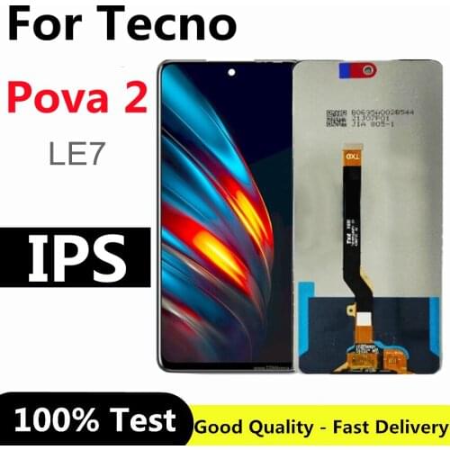 6.9" For Tecno Pova 2 LE7 LCD Display Touch Screen Assembly LE7 LCD Screen Complete Replacement for TECNO Pova 2 lcd