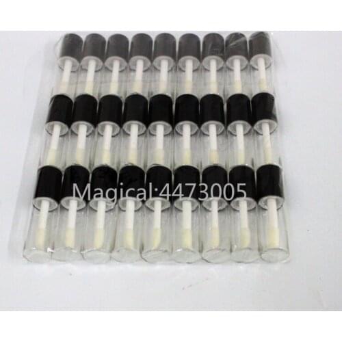 1/2/5/10pcs 3ml Black Cap Transparent Bottle Empty Mascara tube Lip Gloss Tube Refillable Small Sample Lipgloss Tubes Wholesale