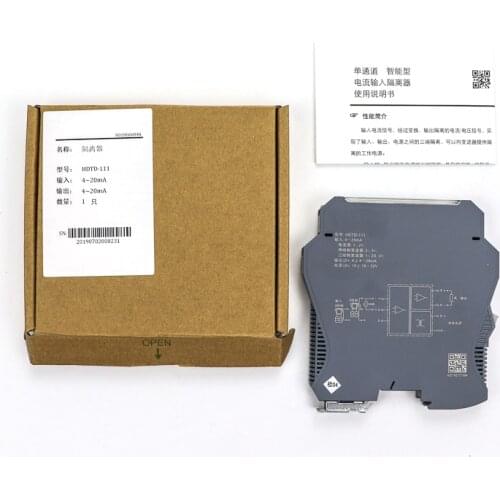 1 in 2 out channel 24vdc power supply 0.1% FS signal isolators 420ma analog signal splitter