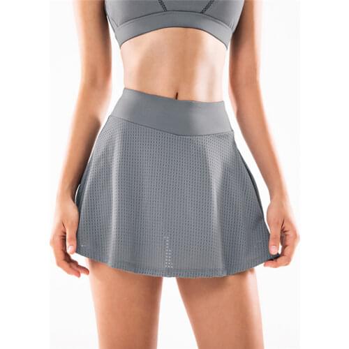 S-XXXL Solid Tennis Skirts Women Badminton Golf Dancing Skirt High Waist Fitness Workout Shorts Athletic Running Sport Skorts