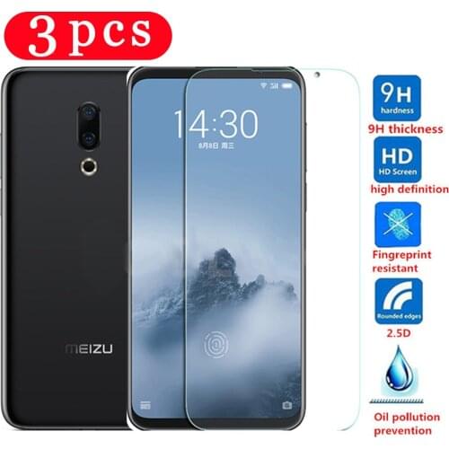 3Pcs tempered glass for meizu 16s pro 16xs 16x protective film for meizu 16 16th plus phone screen protector on glass smartphone