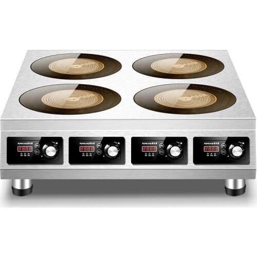 4 Head Electric Stove Commercial Big Power Radiant Cooker Waterproof Stainless Steel Cooking Machine custom Induction Cooker