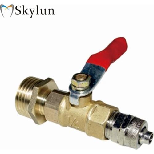 5PCS Dental Valve dental chair 1/4 ball valve switch valve ball valve thickening type dental chair accessories SL1235