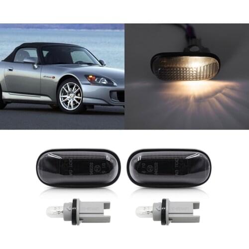 Smoke OEM Side Marker Lights Cover For Honda S2000 Accord Civic Prelude CRX Fit Auto Turn Signal Lamp