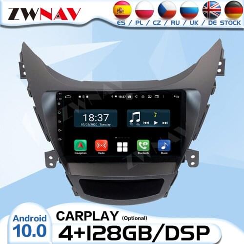 Carplay 2 Din Android Radio Receiver For Hyundai Elantra 2011 2012 2013 Auto Audio Stereo Video Player GPS Navigation Head Unit