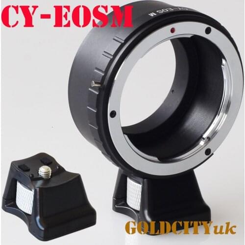 Contax/Yashics CY Lens to EOSM EF-M Mirrorless Camera Body Adapter Ring with Tripod Stand for EOSM/M2/M3