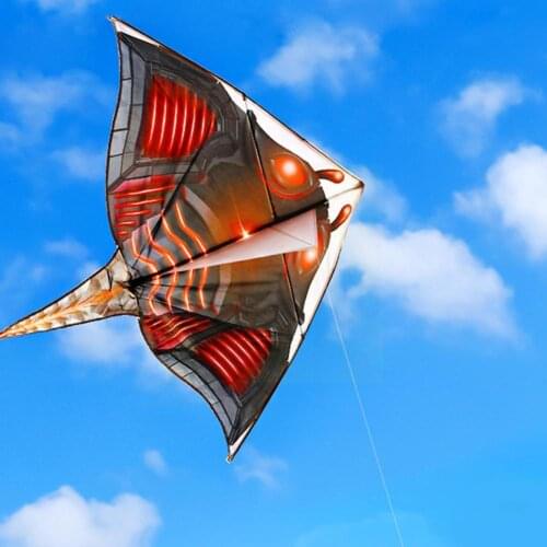 Devil fish kite ray devil fish kite adult children easy Toy tail line fly to breeze kite large cartoon long D7Z6
