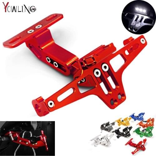 Motorcycle Adjustable Angle License Number Plate Frame Holder Bracket For ducati 999/S/R 749/S/R S4RS1198/S/R 848 /EVO GT 1000