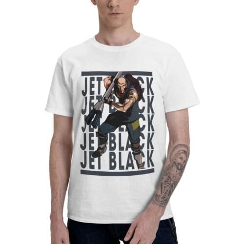 Mens Cowboy Bebop T-Shirt Novelty Vintage Manag Anime Jet Black Tshirt Short Sleeve Cool T Shirt Homme Cotton Tee Gift Idea