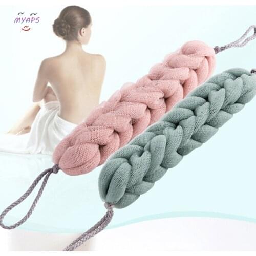 2019 New 1PC Bath Towel Shower Ball Mesh Brushes Sponges Body Wisp Dry Brush Exfoliation Cleaning Tool For Women