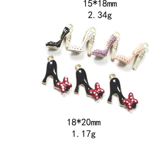 Novelty earrings, Korean earrings, quirky jewelry, three-dimensional high-heeled shoes dripping oil alloy jewelry accessories