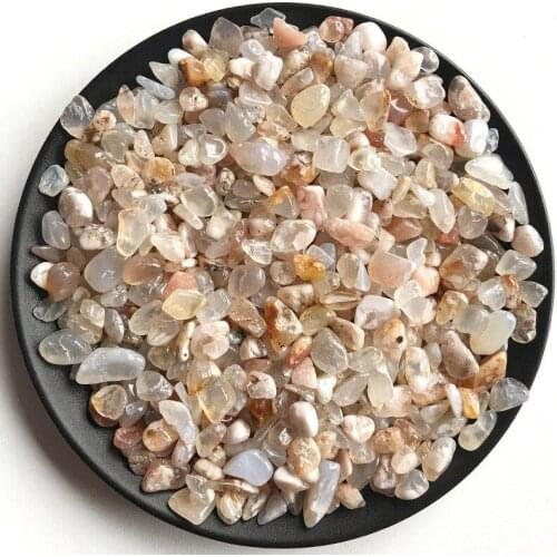 Wholesale 50g 2 Size Natural Sakura Agate Rock Crystal Gravel Gem Stone Polished Natural Stones and Minerals C768