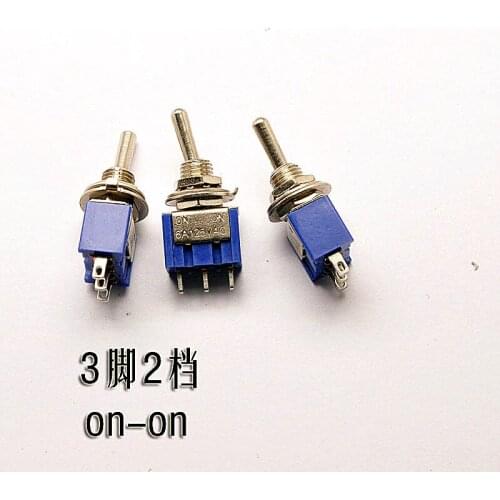 Toggle switch, toggle switch MTS102, 3 foot 2 stalls, 3A / 250V, 6A / 125V single