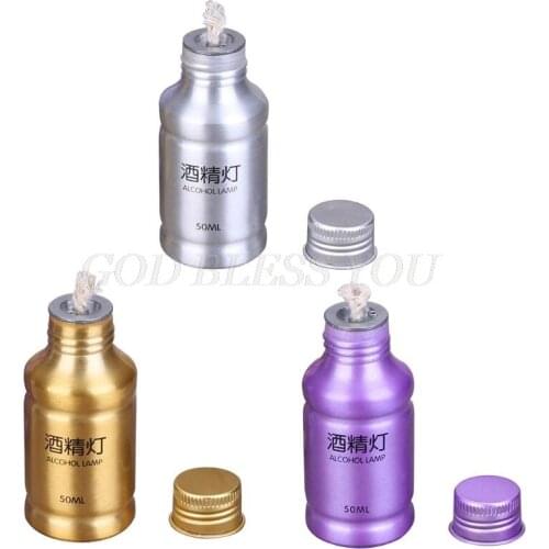 Portable Mini 50ml Aluminum Alloy Alcohol Burner Lamp Chemistry Lab Equipment Test Tube Heating Tool Supplies Drop Shipping