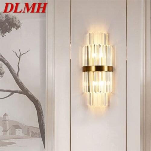 DLMH Simple Wall Lamp Modern LED Indoor Crystal Light Sconces Fixtures Decorative For Home Bedroom