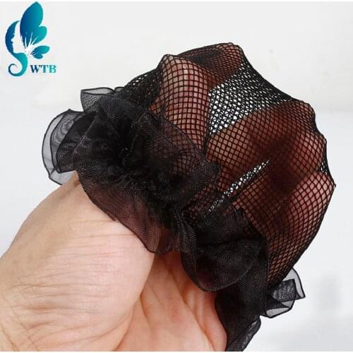 WTB Invisible Dancing Sporting Hair Net Hair Accessories Child Adult Fashion Hairnet Headwear Ballet Disk Hair Snood Nets