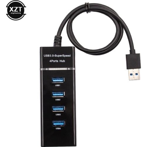 4 ports High Speed HUBs Hi-Speed 4 Port USB 3.0 Multi USB HUB Splitter Expansion For Desktop PC Laptop Adapter High Quality