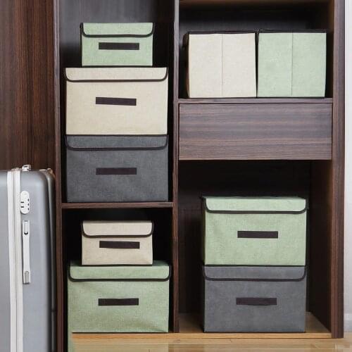 Clothes Storage Box With Cap Clothes Socks Toy Snacks Sundries Oraganier Cosmetics Household clothes storage box Bins/organizer
