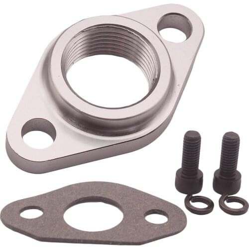 Billet Aluminum Oil Drain Flange 3/4" Barb For T3 T4 T04B T04E T04