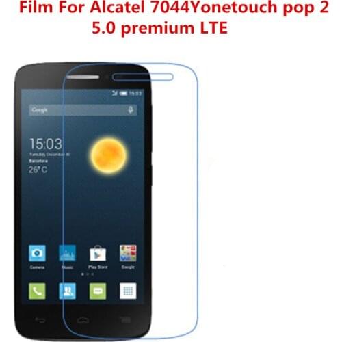 1/2/5/10 Pcs Ultra Thin Clear HD LCD Screen Protector Film With Cloth Film For Alcatel 7044Y onetouch pop 2 5.0 premium LTE