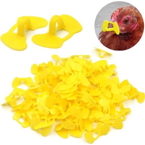 10pcs Plastic No bolt Chicken Glasses Chicken Pigeon Pheasant Anti-pecking Glasses Poultry Supplies