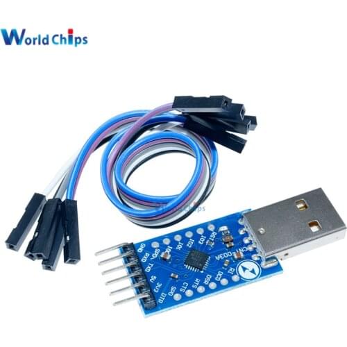 10PCS USB 2.0 to TTL UART 6PIN Module Serial Converter CP2104 STC PRGMR Than CP2102