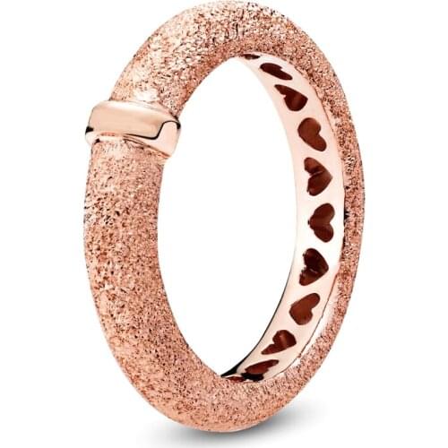 2019 NEW 100% Sterling silver Glamour 187954 Matte Brilliance Ring Original Women wedding Fashion Jewelry Gift