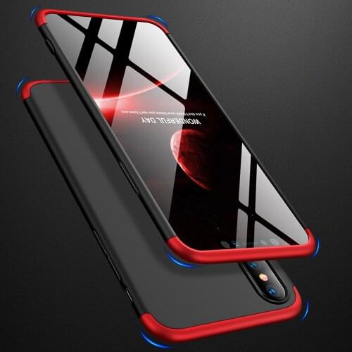 3 In 1 Full Body Protective Armor Case + Tempered Glass Screen Protector Anit Shock Hard Cover For iPhone 7 8 Plus X XR XS Max