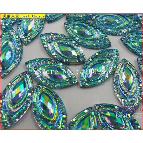 300pcs Goddess,Navette Boat Shape,Amazing Baby Blue 9x18mm Rhinestones Stones anc Crystals Strass Crystal Apparel Sewing Arts
