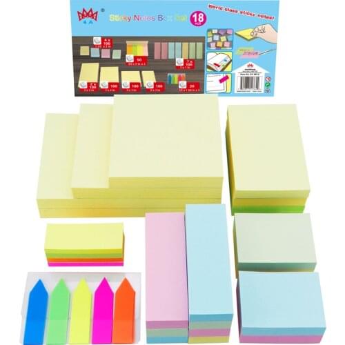 4A Sticky Notes Value Pack Assorted Stationery Memo Pads Planner Stickers Notepad School Supplies Self-Stick Notes 4A 4012